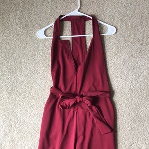 Burgundy Jumpsuit